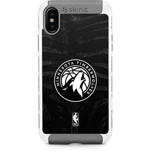 NBA Minnesota Timberwolves Black Animal Print iPhone Cases